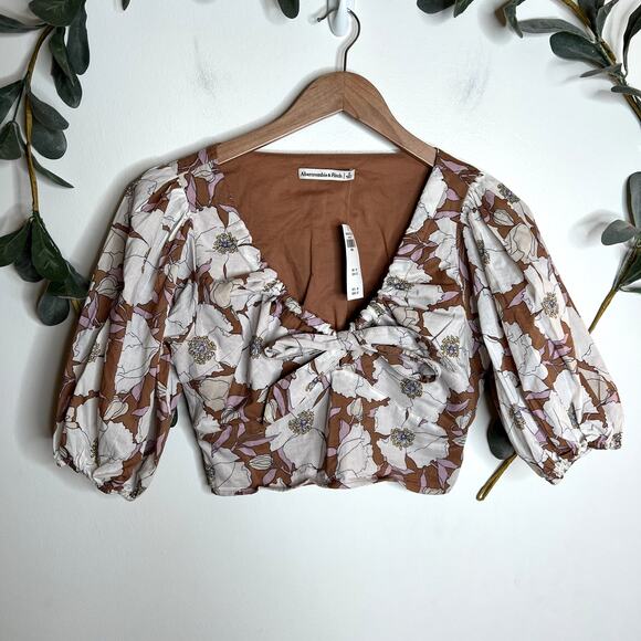 NWT Abercrombie Floral Blouse LAST CALL - Picture 1 of 5